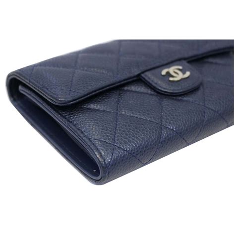 blue chanel wallet|chanel classic flap wallet.